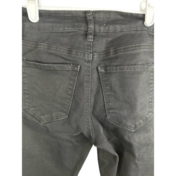 Kancan Black Dark Wash Mid Rise Skinny Jegging Signature Denim Jeans Size 0 - Picture 4 of 5